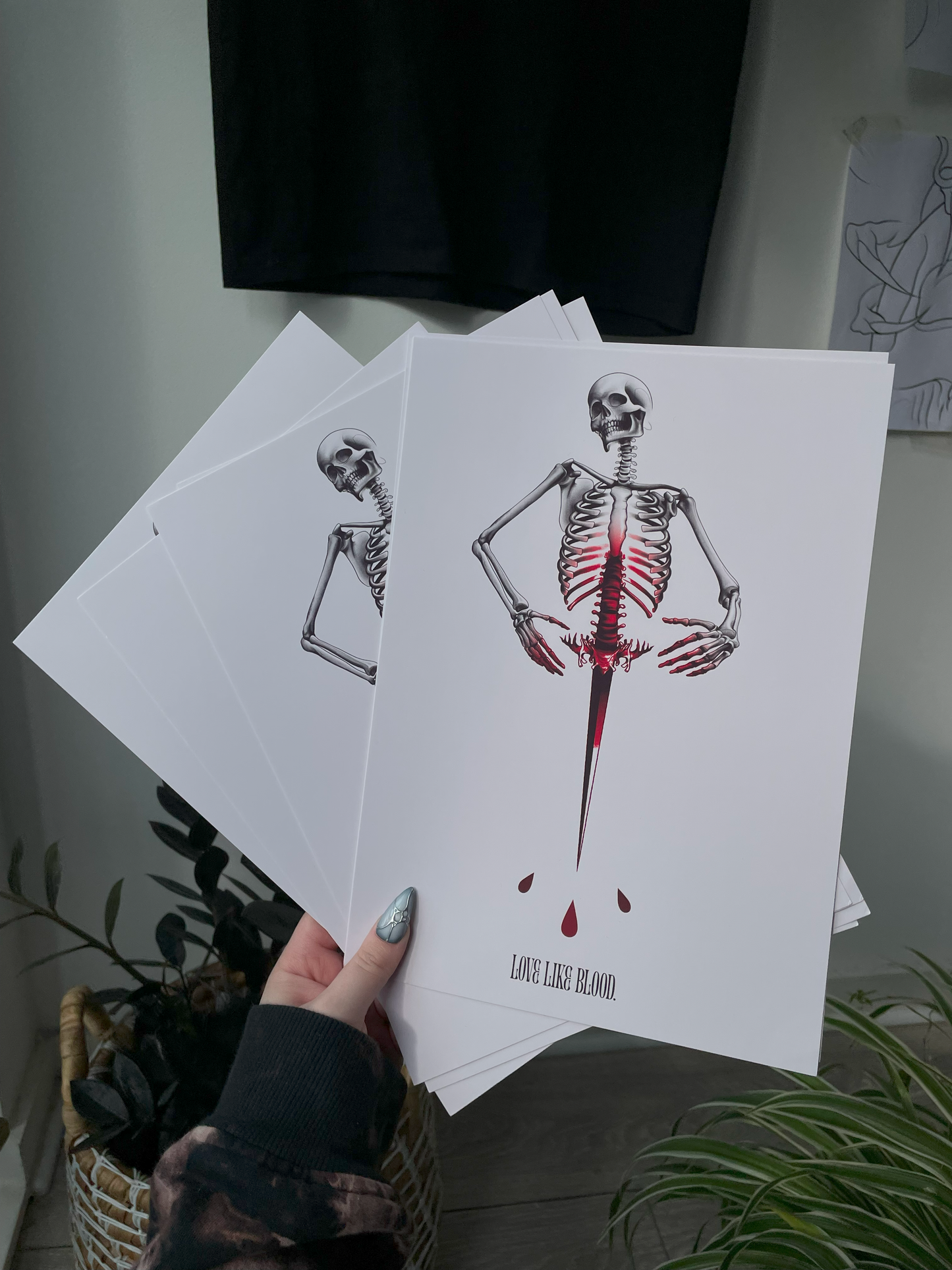 'Love Like Blood' A4 Art Print