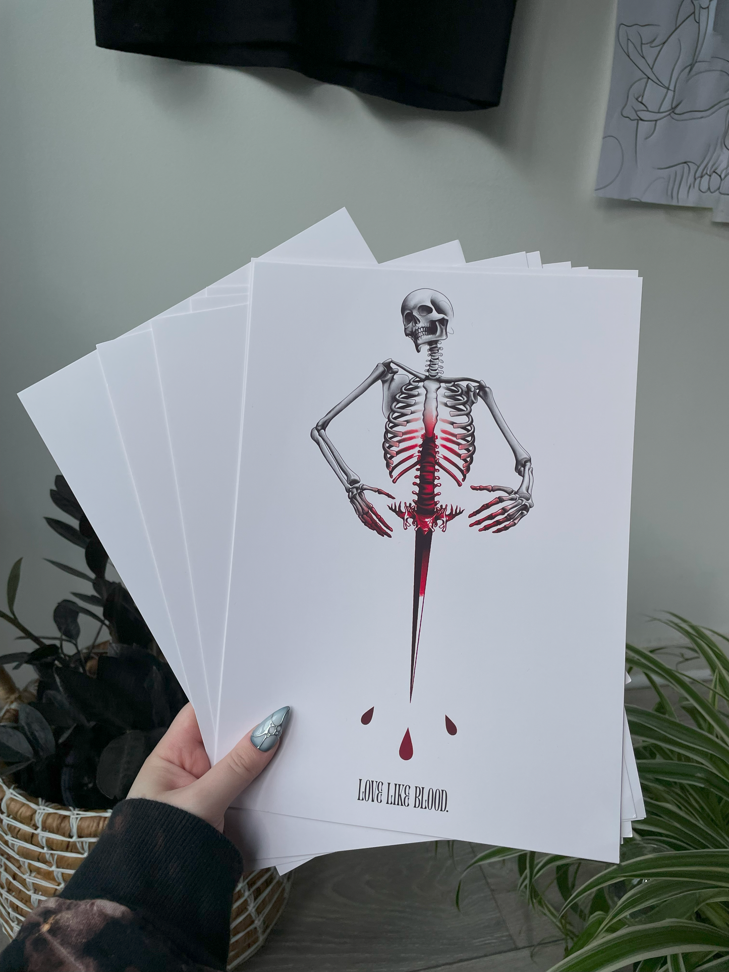 'Love Like Blood' A4 Art Print