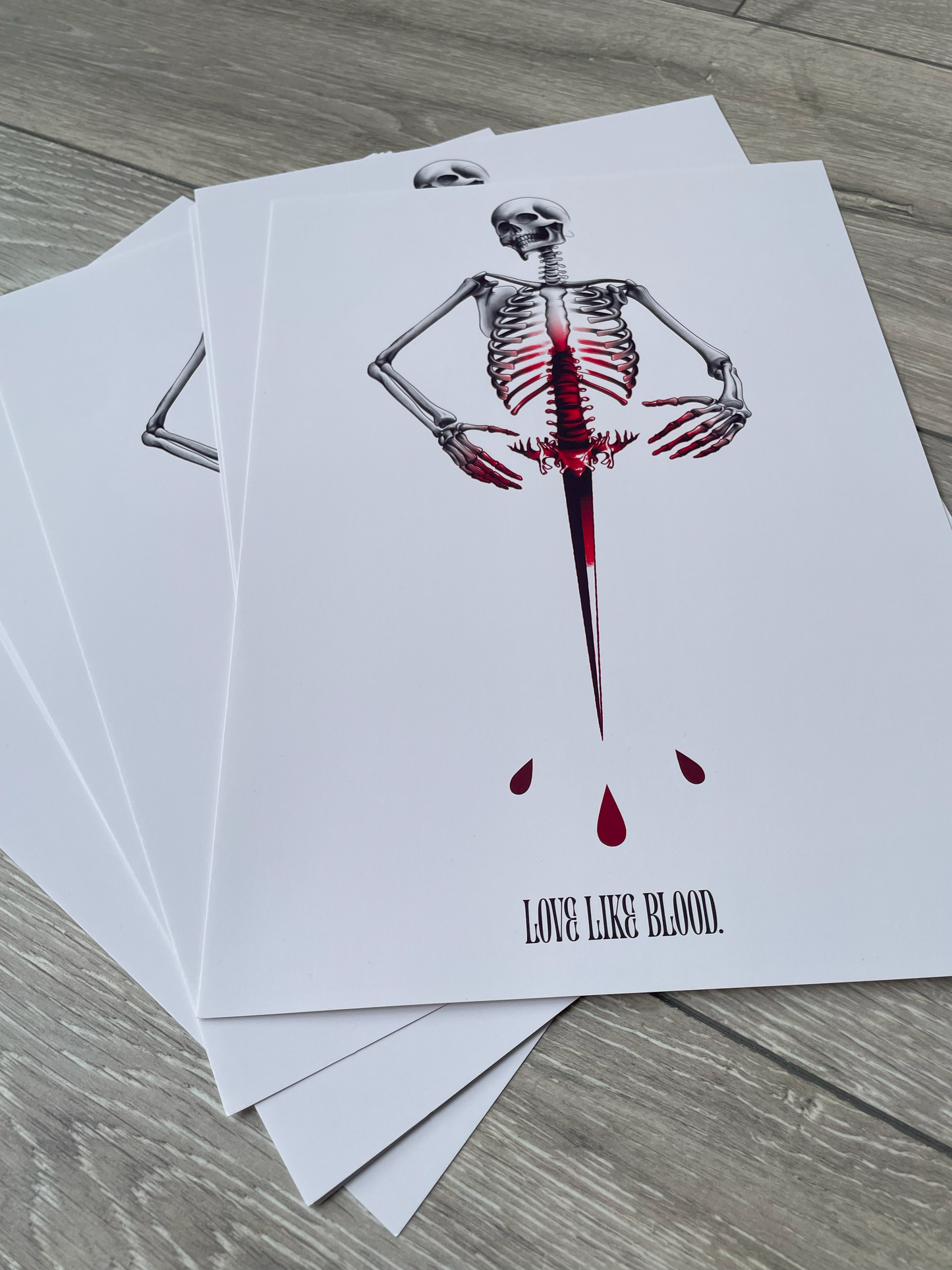 'Love Like Blood' A4 Art Print