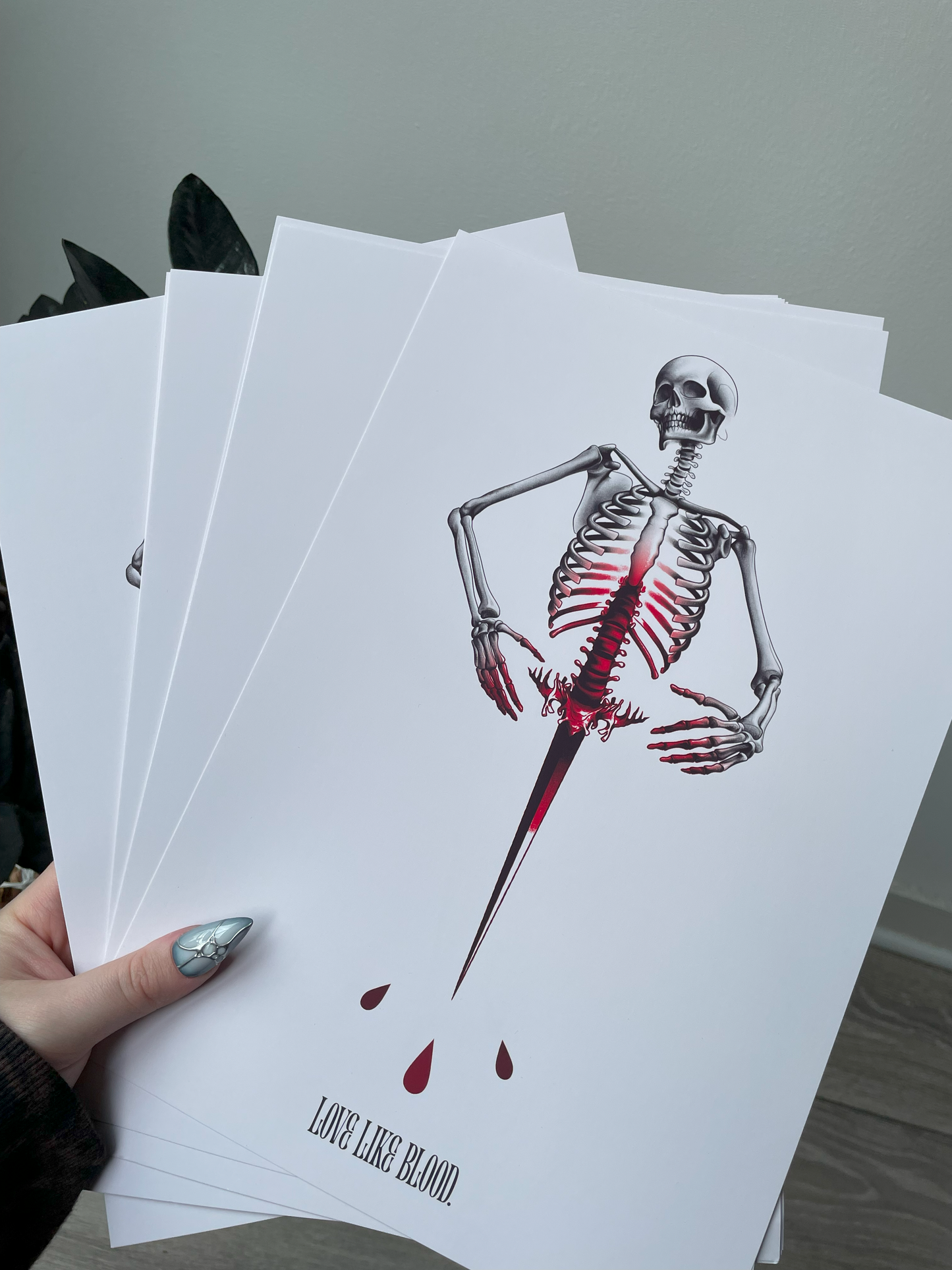 'Love Like Blood' A4 Art Print
