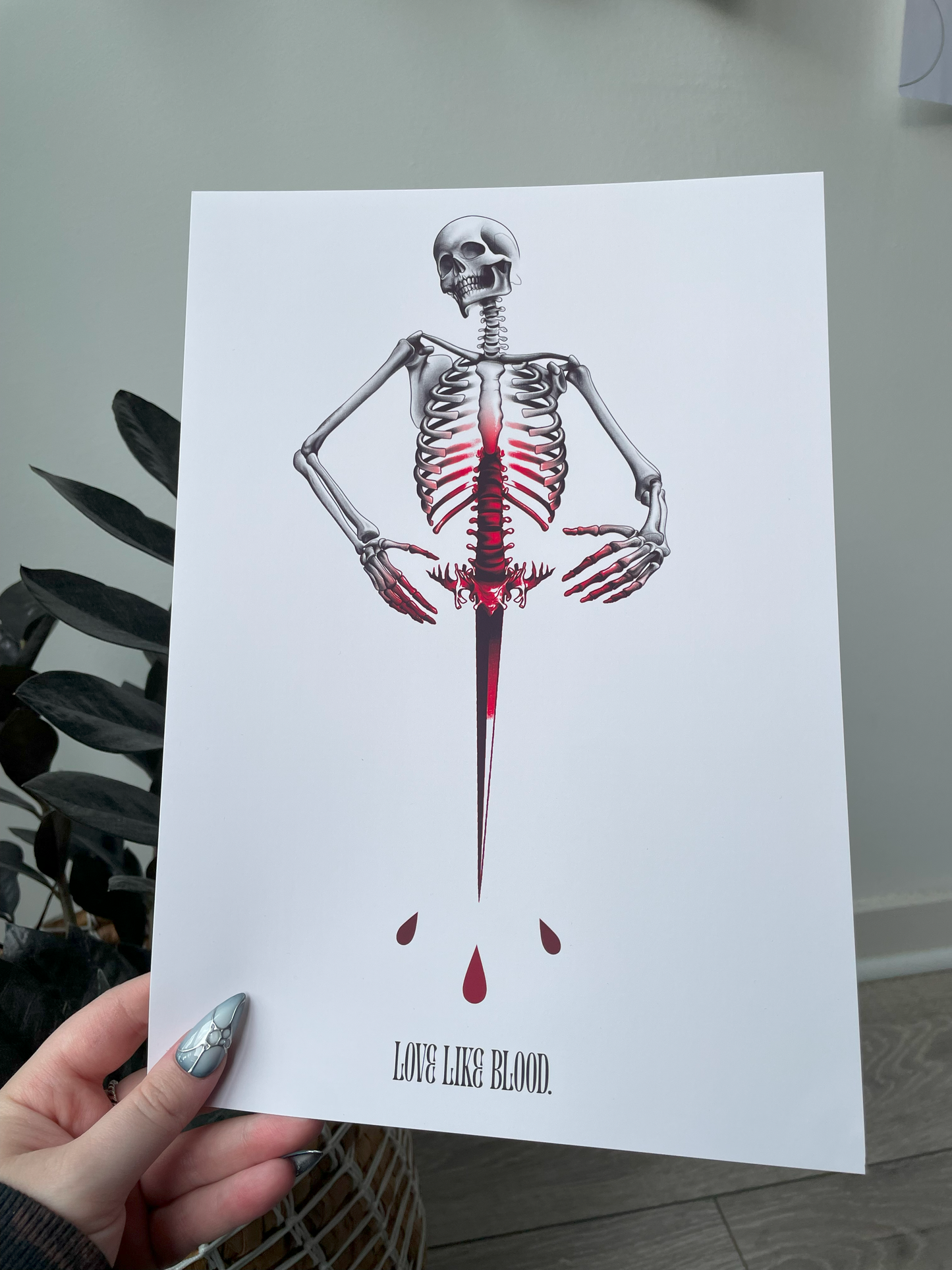 'Love Like Blood' A4 Art Print
