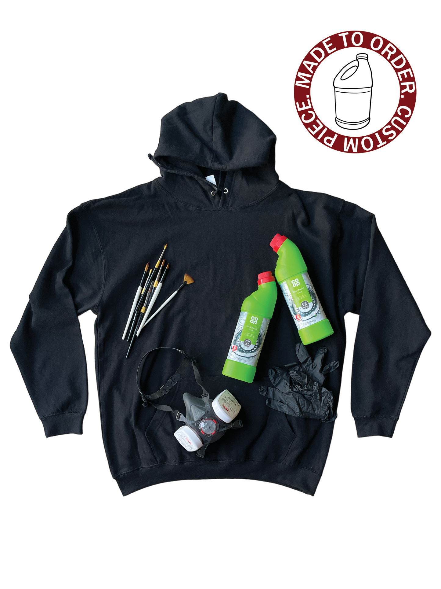 Custom Bleach Hoodie