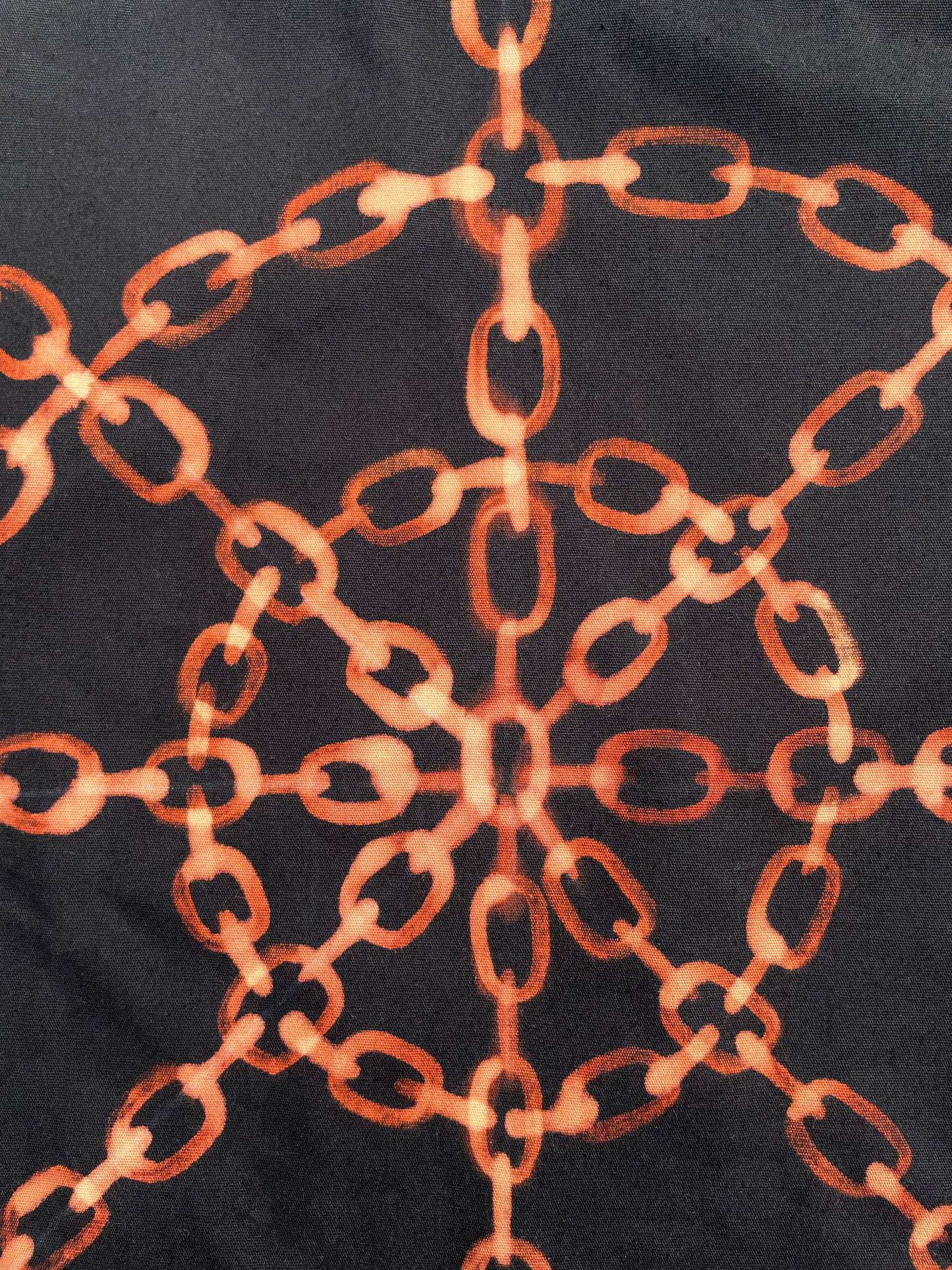 Black chain tote bag