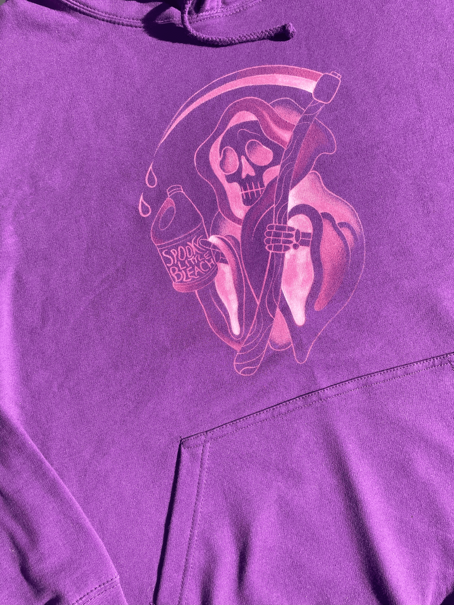 Purple Grim reaper hoodie