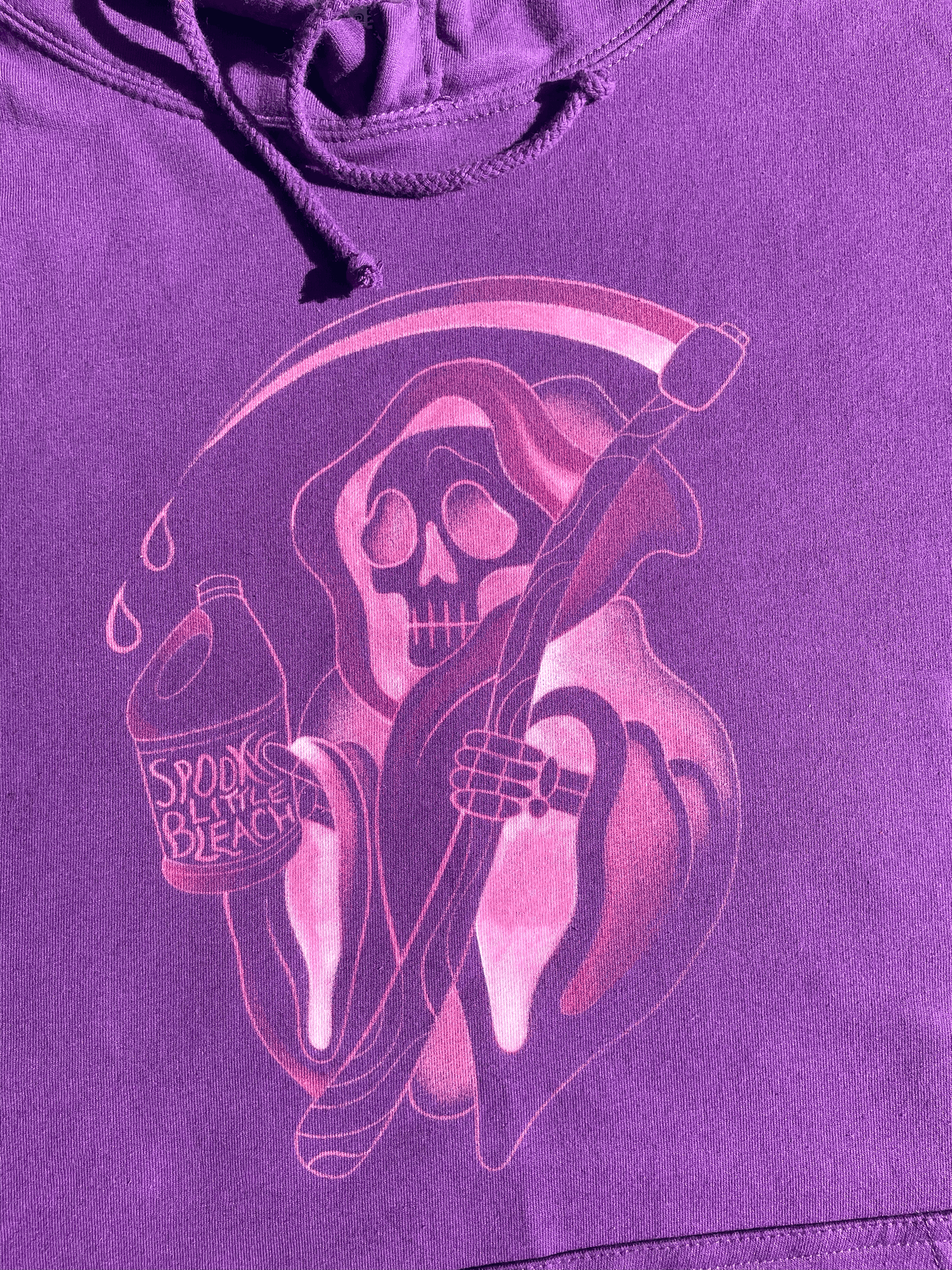 Purple Grim reaper hoodie