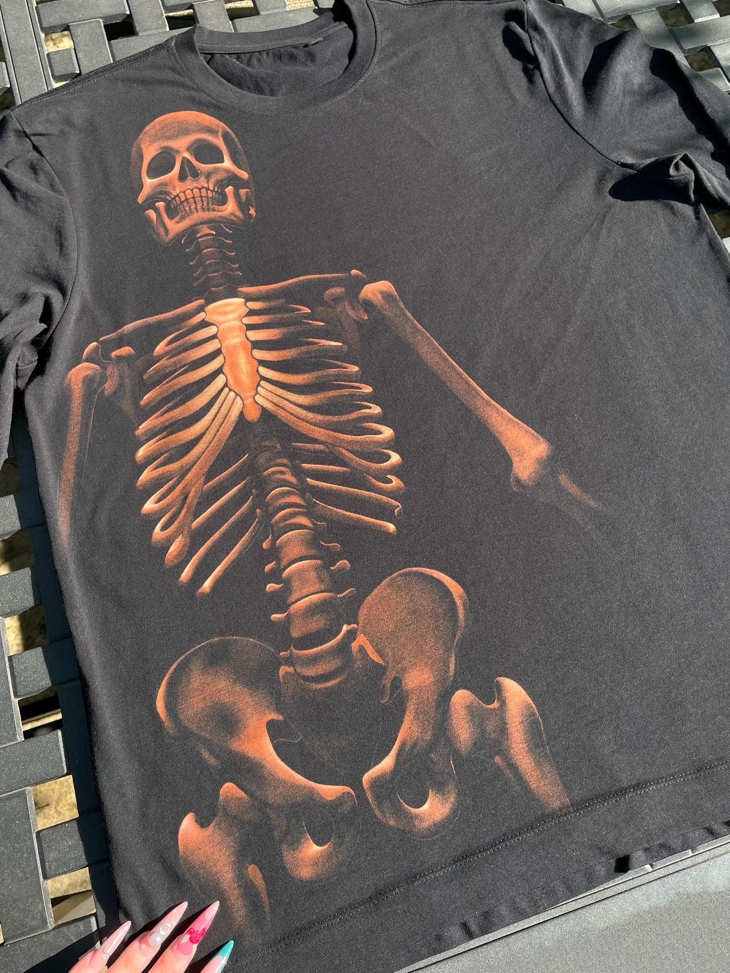 Skeleton long sleeve T-shirt