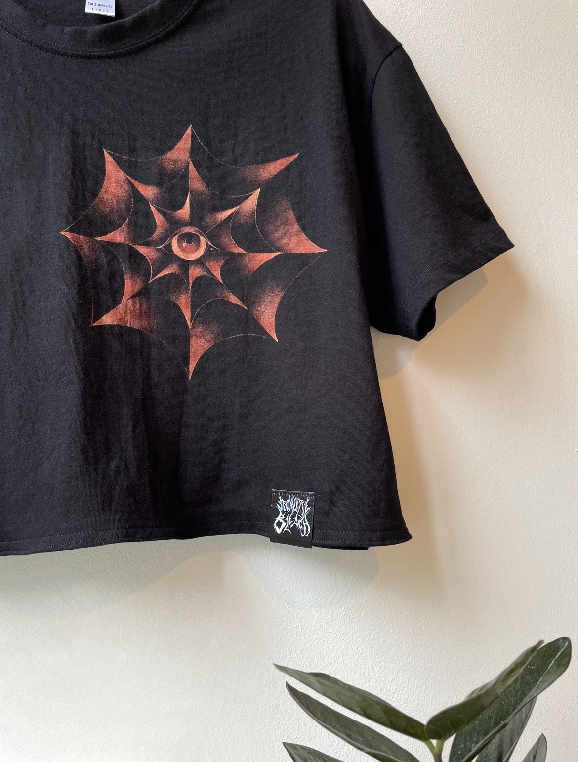 Web of Eyes crop top - One of a kind