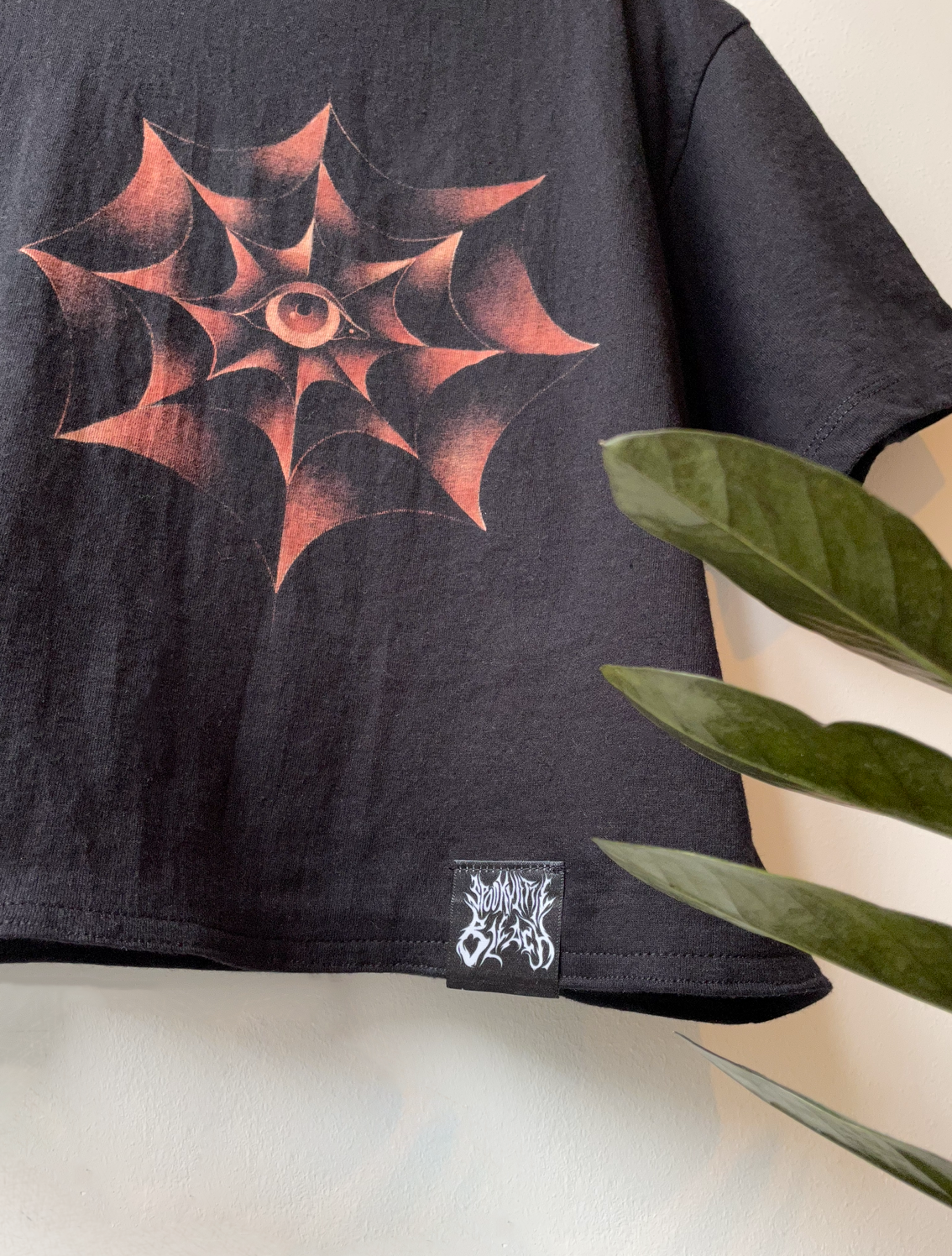 Web of Eyes crop top - One of a kind