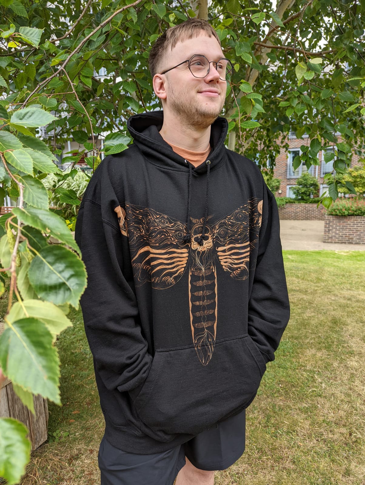 Custom Death Moth hoodie
