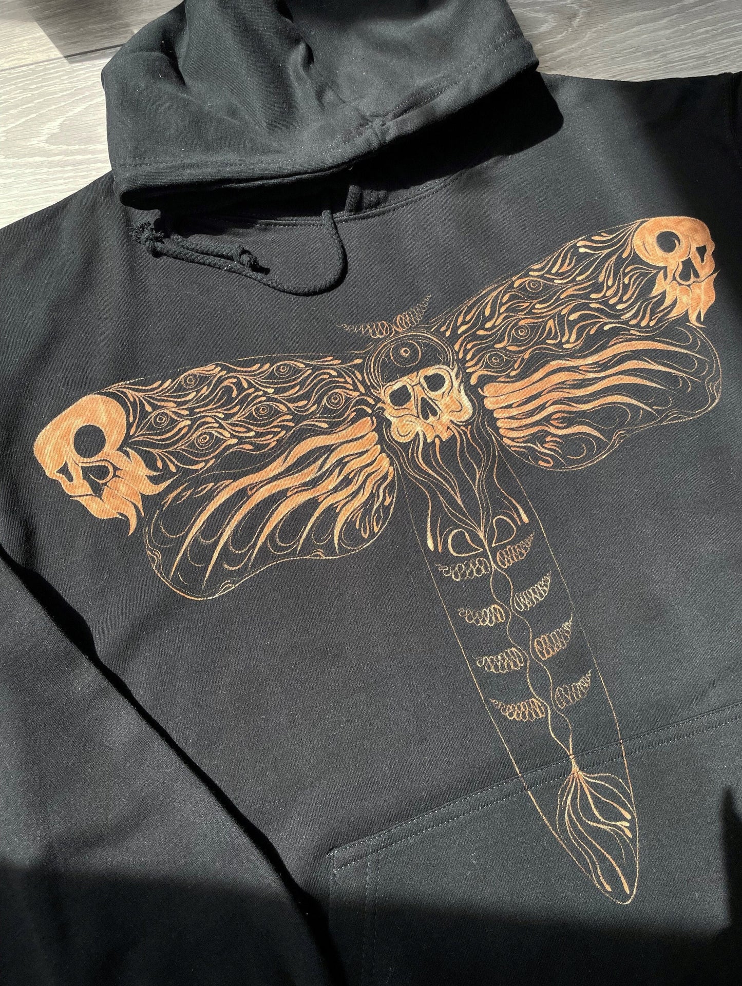 Custom Death Moth hoodie