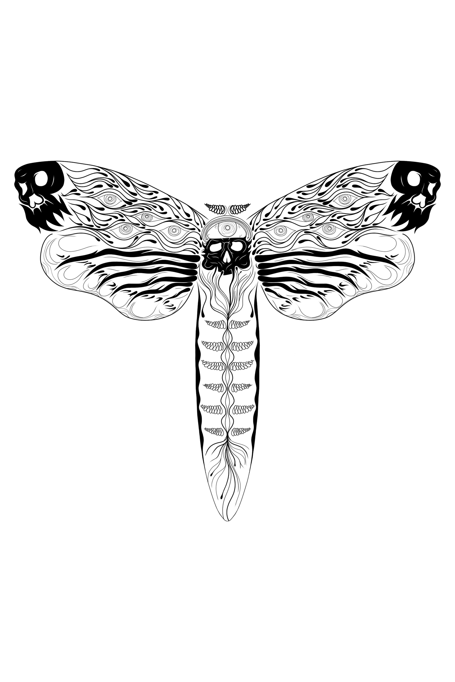 12x18" Death Moth Art Print