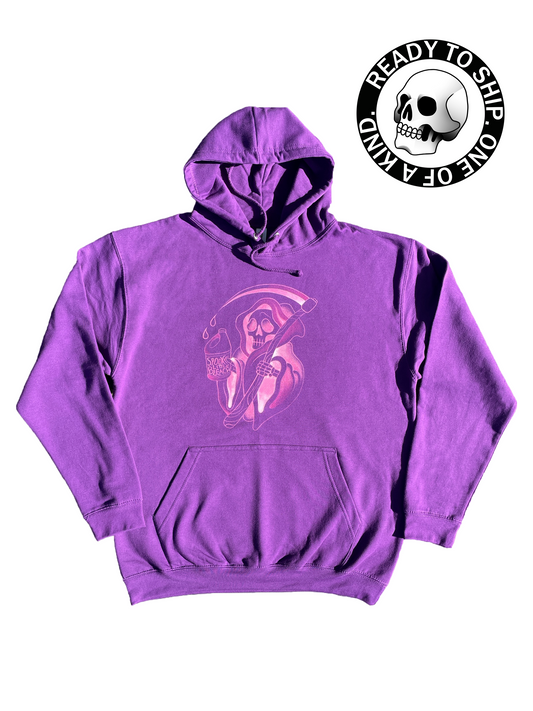 Purple Grim reaper hoodie