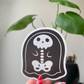 Spooky ghost die cut Matt vinyl sticker