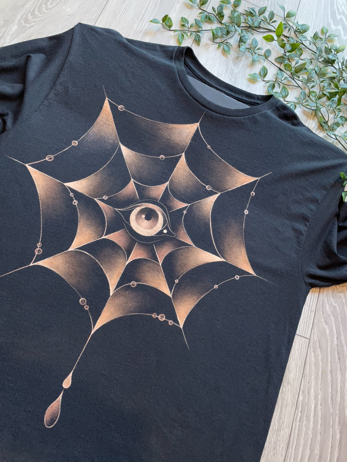 Web of Eyes 1 of 1 - long sleeve T-shirt size XL